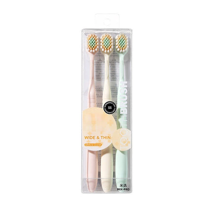 Soft Bristle Toothbrushes Three-Pack Set