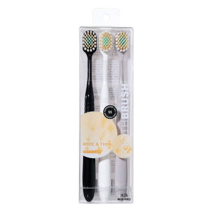 Soft Bristle Toothbrushes Three-Pack Set