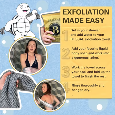Buy 1 Get 1 Free🌈🧼Exfoliating Antibacterial Shower Towel🚿