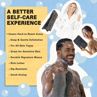 Buy 1 Get 1 Free🌈🧼Exfoliating Antibacterial Shower Towel🚿