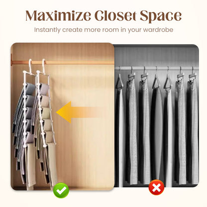 Space-Saving Multi-Layer Pants Hanger