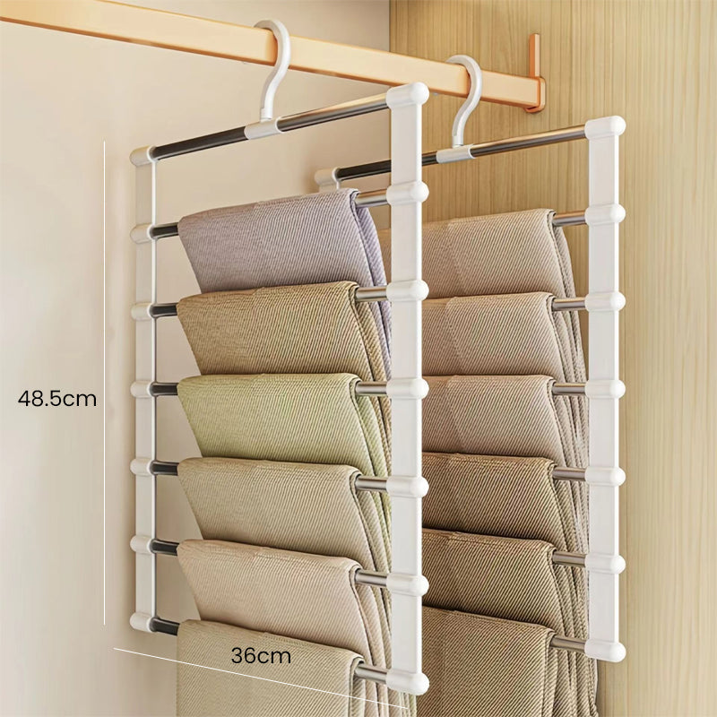 Space-Saving Multi-Layer Pants Hanger