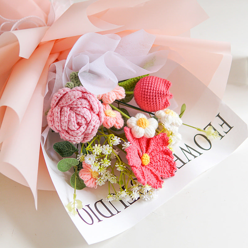 💕Mother's Day Special Sale 50% OFF!💕Handmade Delicate Crochet Flower Bouquet