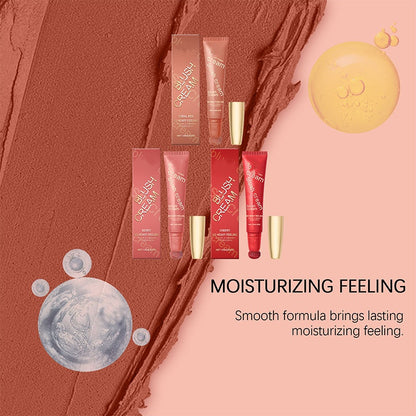 Natural Long-Lasting Shimmer Blush Cream