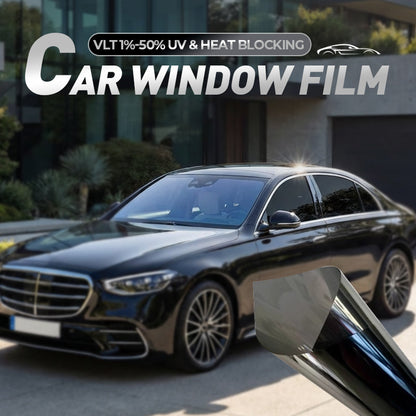 Film Teinté pour Vitres de Voiture - Anti-UV & Chaleur (VLT 1% à 50%)