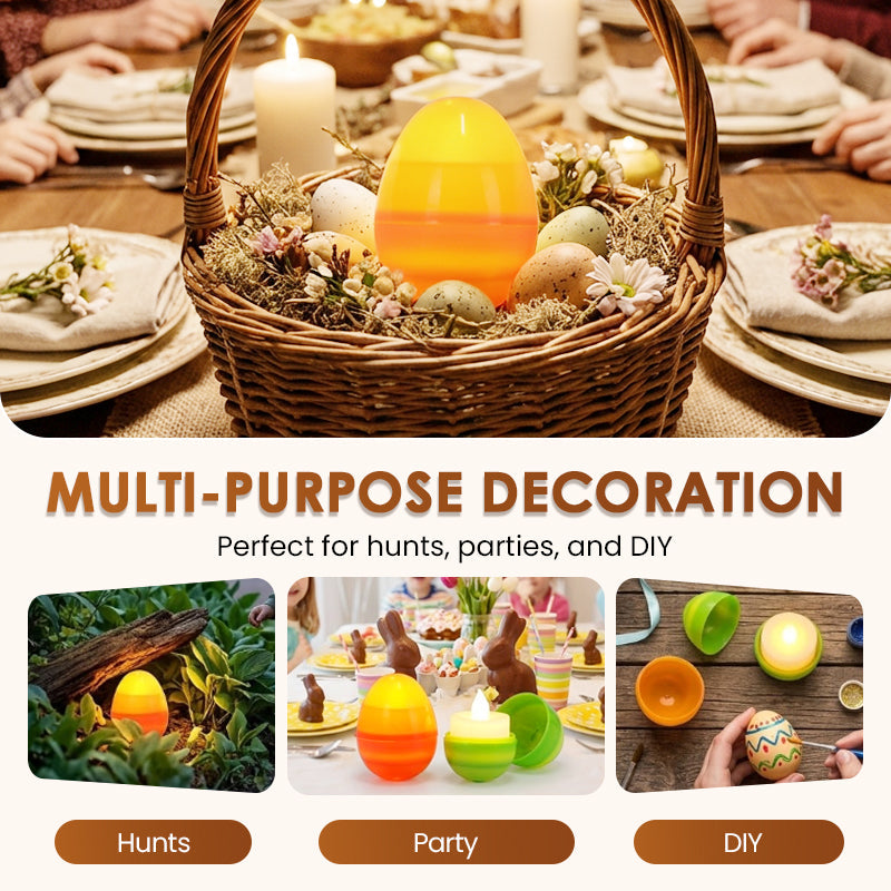 Light-Up Easter Eggs with LED Candles