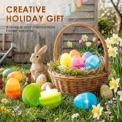 Light-Up Easter Eggs with LED Candles