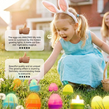 Light-Up Easter Eggs with LED Candles