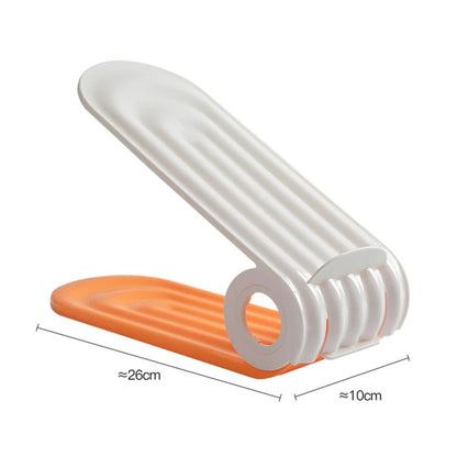 🥳2026 BESTSELLER🥳 Shoe Storage Rack – Space-Saving Double Deck, Adjustable Grooves – Eco-Friendly PP, Easy Clean – Closet Essential! 🛡️💨
