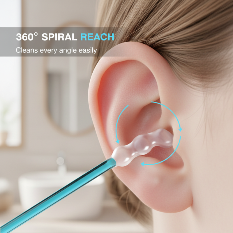 🥳2026 HOT SALE 50% OFF! 🦻 Gentle Spiral Ear Cleaners – Soft, safe & easy to use. Removes wax effectively without cotton mess. Perfect for seniors. 🧼👂