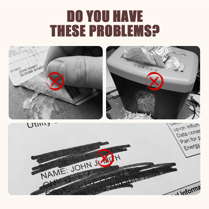 🤫📦 50% OFF! Stop shredding your mail like you're a rabbit in a cardboard factory! This privacy roller with 17mm-wide coverage makes all your sensitive information unreadable in a single stroke—refillable, compact, and faster than any shredder!