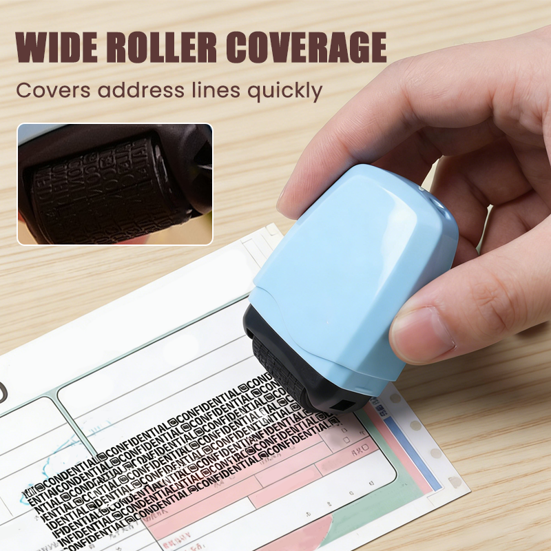 🤫📦 50% OFF! Stop shredding your mail like you're a rabbit in a cardboard factory! This privacy roller with 17mm-wide coverage makes all your sensitive information unreadable in a single stroke—refillable, compact, and faster than any shredder!