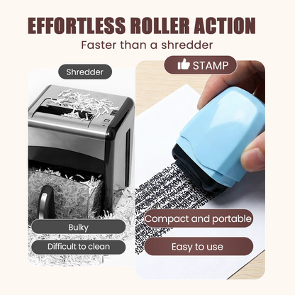 🥳2026 HOT SALE🥳💞50K+ SOLD!🛡️✉️ 50% OFF! Privacy Roller Stamp – Hide personal info instantly. No shredding needed. Refillable & portable. 🔏✨