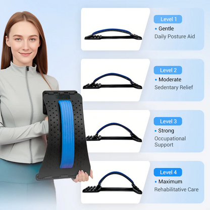 Magnetic Lumbar Stretcher – Acupressure Massage, Portable Design & Relieves Back Pain
