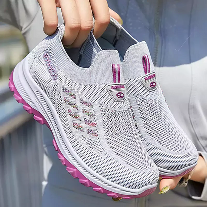 👟 50% OFF NOW! 🦶 Fly Knit Slip-on Shoes – Orthopedic Support, Breathable Comfort & Perfect for All-Day Wear ✨
