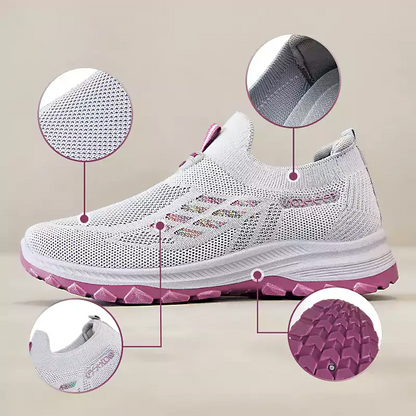 👟 50% OFF NOW! 🦶 Fly Knit Slip-on Shoes – Orthopedic Support, Breathable Comfort & Perfect for All-Day Wear ✨