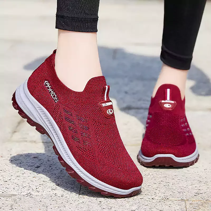 👟 50% OFF NOW! 🦶 Fly Knit Slip-on Shoes – Orthopedic Support, Breathable Comfort & Perfect for All-Day Wear ✨