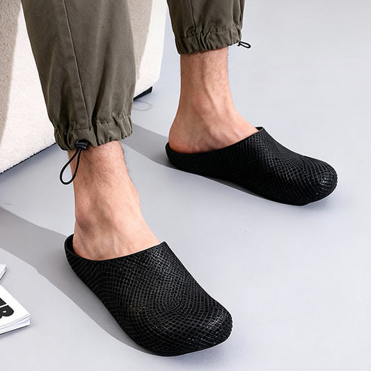Unisex andningsbara slip-in-tofflor med meshhål