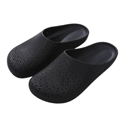 Unisex andningsbara slip-in-tofflor med meshhål