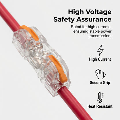 ⚡ 50% OFF TOOL-FREE TERMINALS! ✨ Tool-free installation & secure copper connection for all cable types 🔌