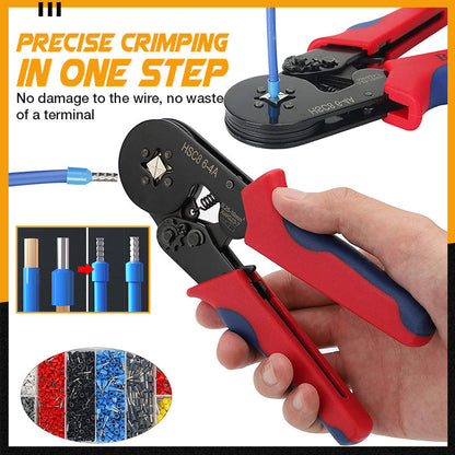 🎊50% OFF NOW! Ratchet Tubular Terminal Wire Crimpers Set – Ergonomic Self-Adjusting Wire Crimper Tool for Electrical Wiring Projects