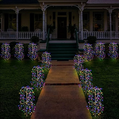 🎁2026 New Arrivals 50% OFF💥Solar Garden Lights Outdoor Decor – 100 LEDs, IP55 Waterproof, Easy Install 🌙