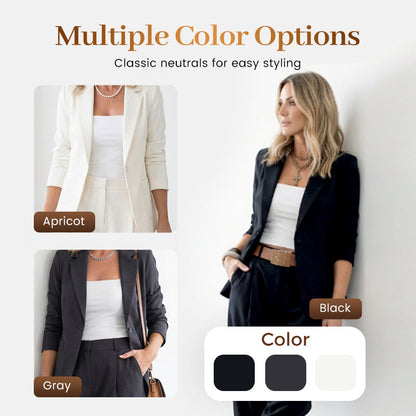 🥳2026 HOT SALE🥳💞50K+ SOLD!🎀💫 50% OFF! Women's Tapered Pants & Blazer Set – Open-front design, relaxed fit. Neutral colors pair with anything. Effortless elegance for any occasion. 🛡️🕊️