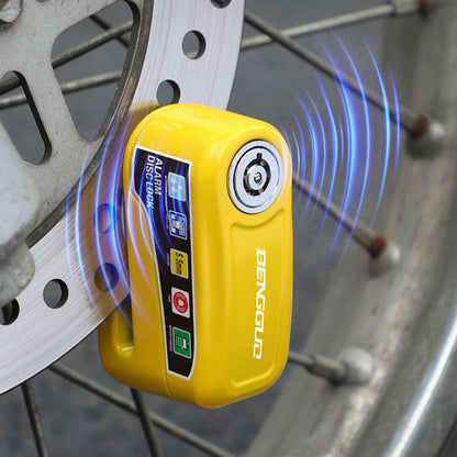 Verrou à disque antivol avec alarme pour moto