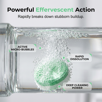 Odor-neutralizing effervescent tablets for drains