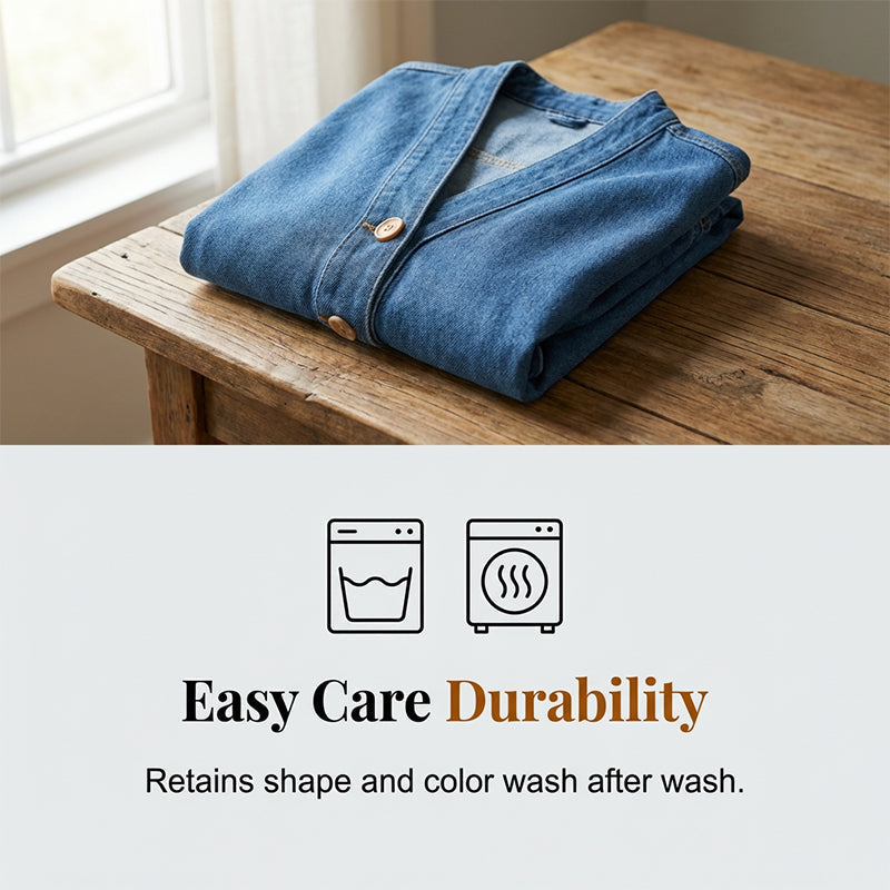 ✨Sale – 50% off✨Classic women's button-front denim jacket