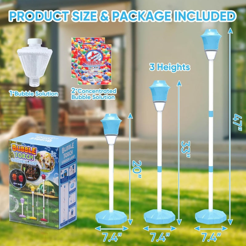 Automatic Handheld Bubble Machine for Kids, Bubble Maker Spring Summer Toys with Lights, Outdoor Rechargeable Blower Best Easter Gift for Children