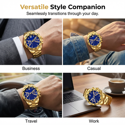 Men's Classic Metal Quartz Watch