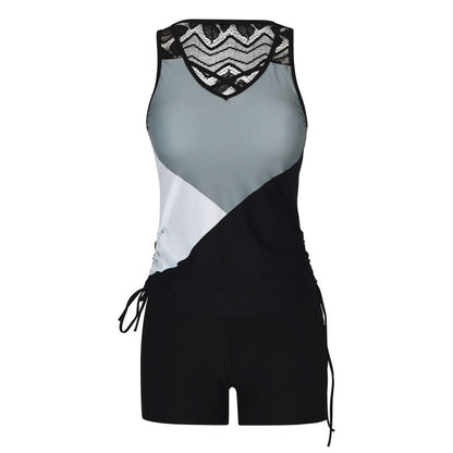 🏆SUMMER HOT SALE 50% OFF- Miraclesuit Women's Tummy Control Tankini Set with Built-In Bra – Flattering Boho Swimwear with Shorts🔥