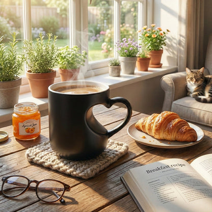 ☕ 50% OFF NOW! 💕 Color Changing Heart Handle Ceramic Mug – Magical Heat-Activated Color, Comfortable Grip & Perfect Gift for Loved Ones 🎁