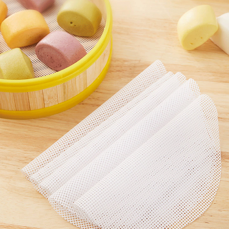 Non-Stick Silicone Round Steamer Mat for Buns & Dumplings
