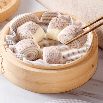 Non-Stick Silicone Round Steamer Mat for Buns & Dumplings