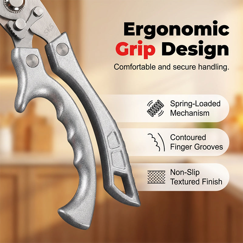 ✂️ Multi-Functional Heavy-Duty Kitchen Scissors – Snip, Cut, Crush – One Tool Rules Them All! 🦴🔪