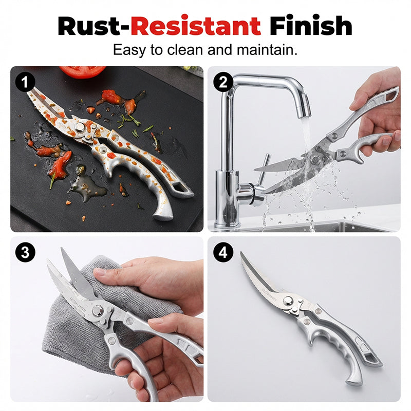✂️ Multi-Functional Heavy-Duty Kitchen Scissors – Snip, Cut, Crush – One Tool Rules Them All! 🦴🔪