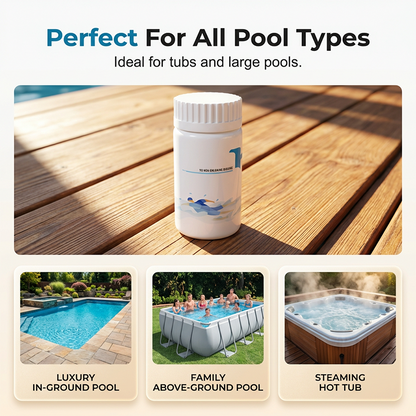 Crystal Clear Pool Cleaning Tablets