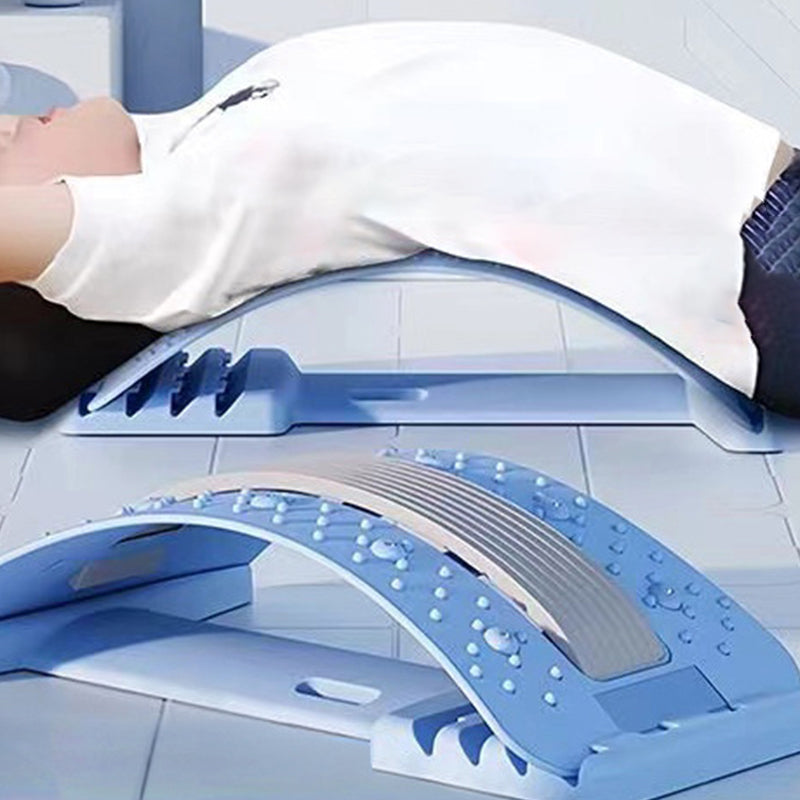 Massage with acupuncture and magnetic therapy for the lower back