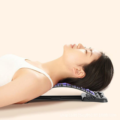 Massage with acupuncture and magnetic therapy for the lower back