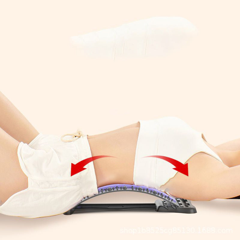 Massage with acupuncture and magnetic therapy for the lower back