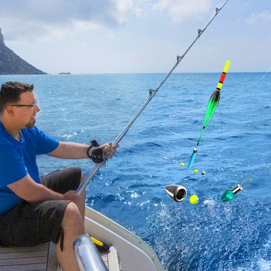 Fishing line set with automatic depth detection