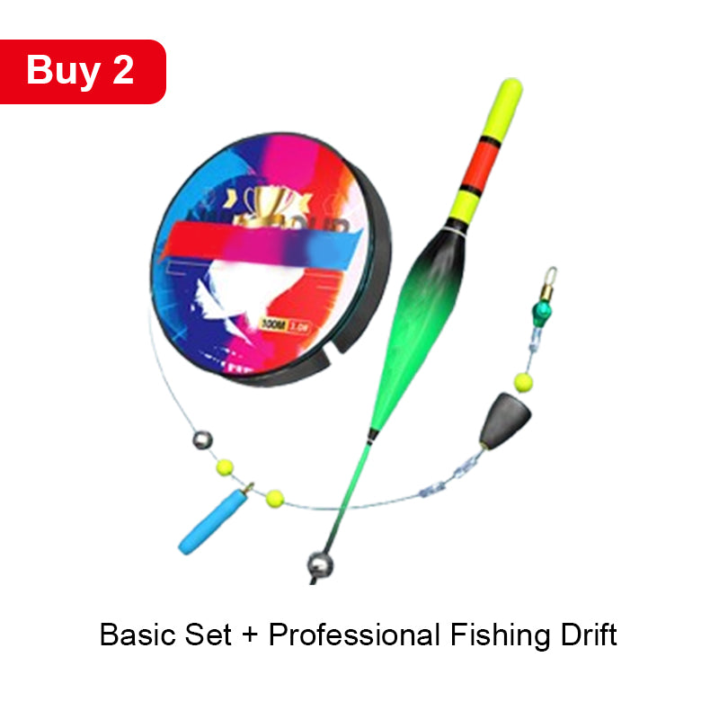 Fishing line set with automatic depth detection