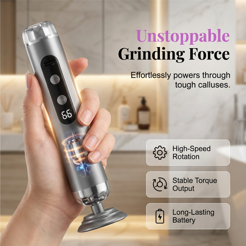 🥳2026 HOT SALE🥳💞50K+ SOLD!🏖️👍 50% OFF! 27,000 RPM Electric Foot Renewal – 5 speeds, disposable pads. No scrubbing, salon smooth at home. 🦶✨