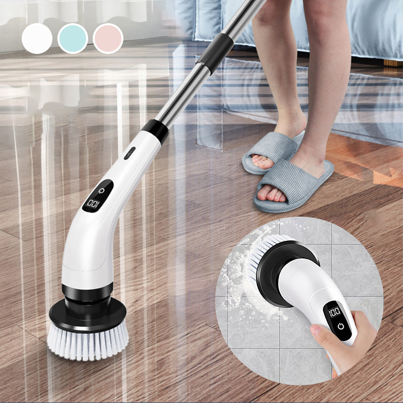 🧼 Last Day Special Price:£28.99 !🔋 9-in-1 Electric Cleaning Brush Set – Interchangeable Heads, Powerful Rotation & Perfect for Kitchen, Bathroom & Tiles 🏠