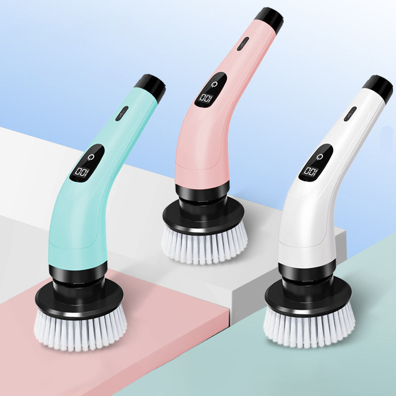 🧼 Last Day Special Price:£28.99 !🔋 9-in-1 Electric Cleaning Brush Set – Interchangeable Heads, Powerful Rotation & Perfect for Kitchen, Bathroom & Tiles 🏠