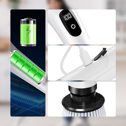 🧼 Last Day Special Price:£28.99 !🔋 9-in-1 Electric Cleaning Brush Set – Interchangeable Heads, Powerful Rotation & Perfect for Kitchen, Bathroom & Tiles 🏠