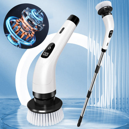 🧼 Last Day Special Price:£28.99 !🔋 9-in-1 Electric Cleaning Brush Set – Interchangeable Heads, Powerful Rotation & Perfect for Kitchen, Bathroom & Tiles 🏠