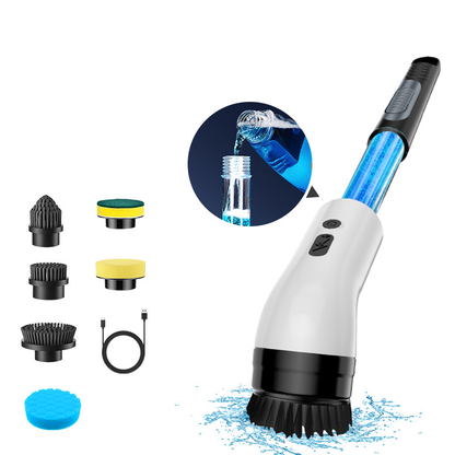 🧼 Last Day Special Price:£28.99 !🔋 9-in-1 Electric Cleaning Brush Set – Interchangeable Heads, Powerful Rotation & Perfect for Kitchen, Bathroom & Tiles 🏠